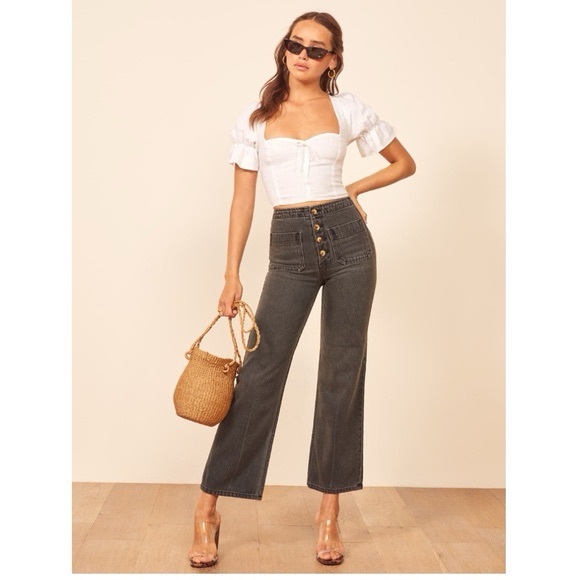Reformation Denim - Reformation Eloise High Rise Wide Leg Jeans